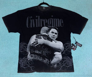 Civil Regime x WWE John Cena Graphic T-Shirt Black Medium